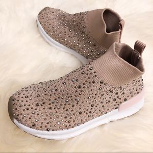New Toddler River Island London rhinestone shoes